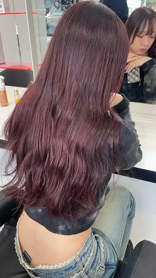 ロング カラー エフェクトブリーチ／ レイヤーカット／翔のヘアスタイル