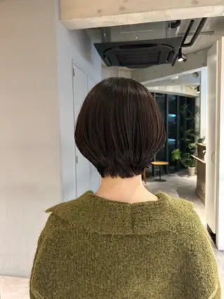 ショート 葉月/ボブ/ 透明感カラー／中目黒のヘアスタイル