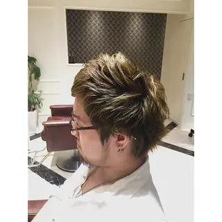 ショート カラー メンズ na3moe【ナナナモエ】所属・髪質改善✨カラー特化 サロン🎨平尾晃一のヘアスタイル