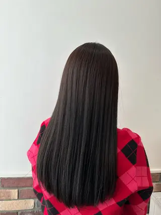 ロング 福田 純香のヘアスタイル