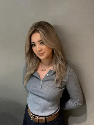 セミロング カラー 💖梅田レイヤー💖 副店長Tsubasaのヘアスタイル