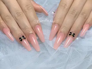 ネイル Camellia デザイン長さだしのネイルデザイン