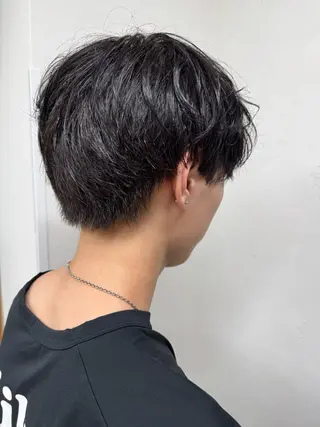 ショート メンズ パーマ/ハイトーン /吉田眞のヘアスタイル