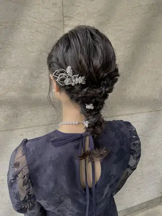 ミディアム ヘアアレンジ 13日案内◎ 💐🤍理保のヘアスタイル