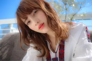 ミディアム カラー Lehm所属・表参道/さあ や/大人ナチュラルのヘアスタイル