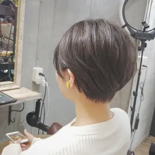 ショート カラー パーマ ヘアアレンジ ペスカ豊崎店　沖縄所属・ショート指名No.1 店長　清水のヘアスタイル