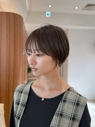 ショート カラー 渋谷ボブ/レイヤー ボブ田中航平のヘアスタイル