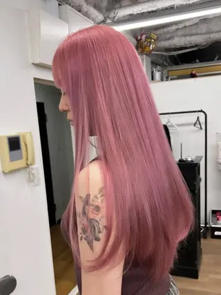 ロング カラー nico TOKYO 渋谷所属・ブリーチ　ハイトーン 特化🌈フジタハルキのヘアスタイル