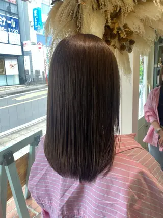 ミディアム カラー 透明感カラー/韓国 ヘア🩶yuri🩵のヘアスタイル