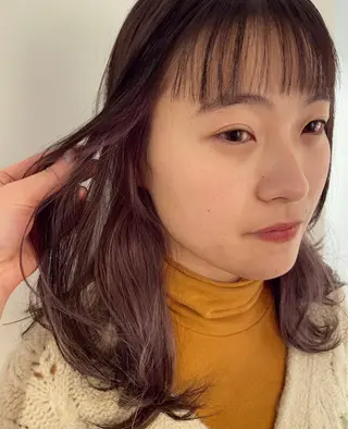 ロング カラー Ata.所属・kubo nozomiのヘアスタイル