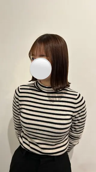ミディアム Agu hair emio城陽所属・Agu peachのヘアスタイル