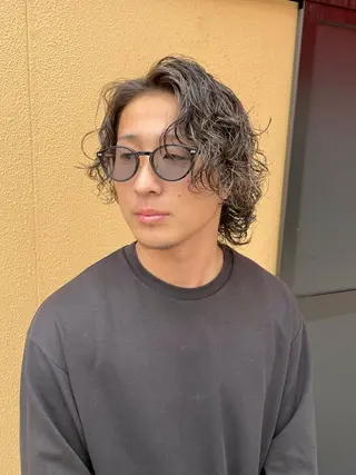 カラー パーマ メンズ grAt所属・森 真伊希のヘアスタイル