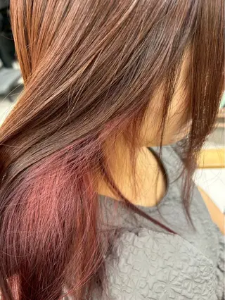 セミロング カラー himari💜 暖色カラー/レイヤーのヘアスタイル