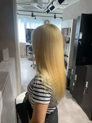 ロング カラー 🇰🇷ハイトーン× 韓国レイヤー레이어드のヘアスタイル