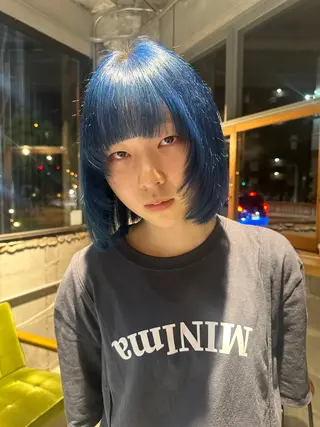 カラー L/MA所属・MIKU /カラー/ハイトーンのヘアスタイル