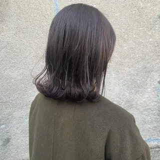 ミディアム カラー 野々村 朋美のヘアスタイル