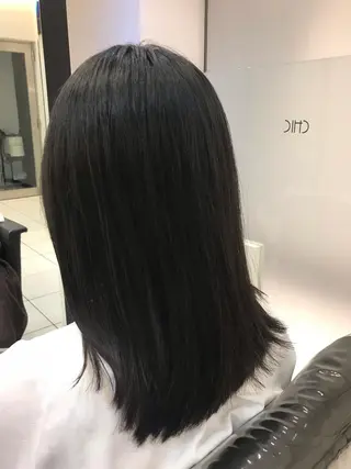 ミディアム YASU🍎CUT 赤系カラー/ヘアケアのヘアスタイル