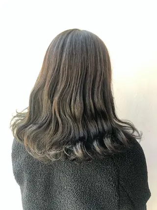 セミロング カラー 大阪長居🌱野見山 卓也のヘアスタイル