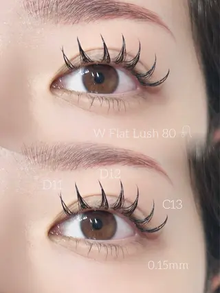 マツエク・マツパ sol cocoroのマツエク・マツパデザイン