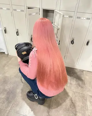 ロング カラー メンズ 僕なら縮毛矯正してて もブリーチできますのヘアスタイル