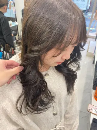ロング カラー ヘアアレンジ 目黒 碧人のヘアスタイル