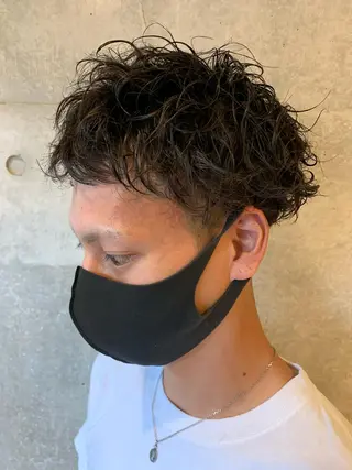 パーマ メンズ Produce with SALON VILLAGE所属・メッシュパーマ職人/ 窪田 優也/ツイスパのヘアスタイル