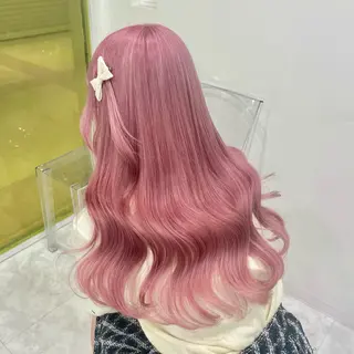 ミディアム カラー 🎀🧁ダメージレス 艶髪カラー🧁🎀のヘアスタイル