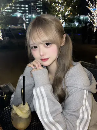 ロング カラー ハイトーンエクステ 🎩カズキ🎩のヘアスタイル