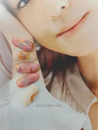 ネイル arm in arm ︎✿Yamamotoのマツエク・マツパデザイン
