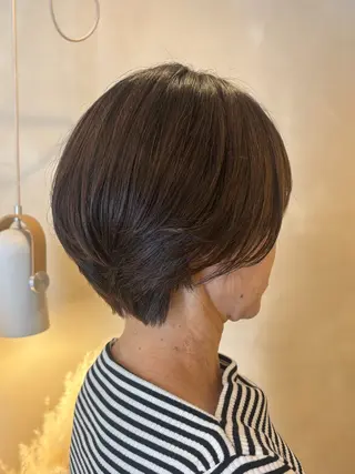 ショート シンバヒナノ/パーマ レイヤーカット/ボブのヘアスタイル