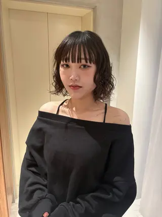 ミディアム ボブ⌇ 艶カラー⌇ RIN🌙のヘアスタイル