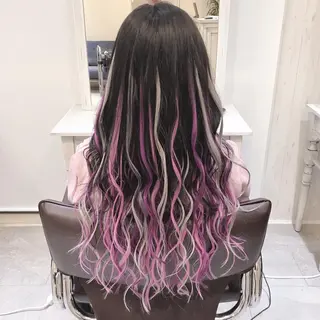 セミロング カラー ヘアアレンジ Device ディバイスのヘアスタイル