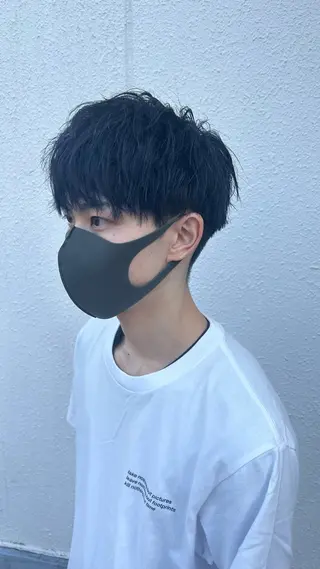 ショート カラー メンズ カツキ/GARTE 代官山のヘアスタイル