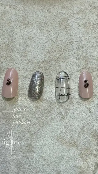 ネイル fig tree所属・fig  tree 地爪育成モニターのネイルデザイン