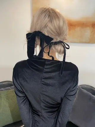 ヘアアレンジ 赤み無し柔らかカラー 【梅田】madokaのヘアスタイル