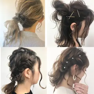 ミディアム カラー パーマ ヘアアレンジ メンズ キッズ ネイル マツエク・マツパ Lien 深井店のヘアスタイル