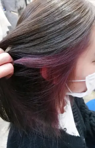 ミディアム カラー sepiage trois所属・酒井 亜希のヘアスタイル