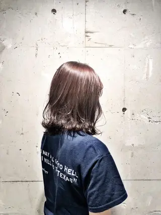 ミディアム カラー パーマ ヘアアレンジ キッズ ネイル マツエク・マツパ Rene'所属・当日予約⭕️ yuriのヘアスタイル