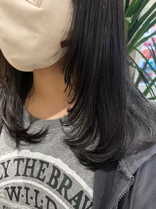 セミロング レイヤー🩵透明感 ೀユイ🌙のヘアスタイル