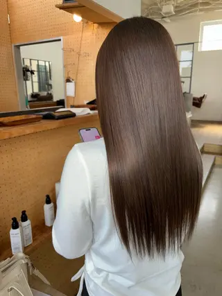 ロング カラー 平野 朋未のヘアスタイル