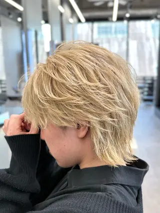 ショート カラー メンズ 和田 晃介のヘアスタイル