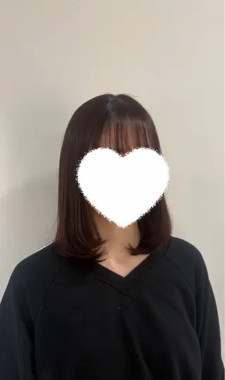 ミディアム カラー アフェクション金山所属・透明感カラー🫧/ 艶感/ayanaのヘアスタイル