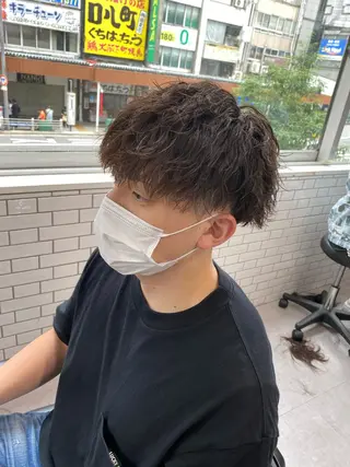 パーマ メンズ 梅田中崎町メンズ 美容師ユースケのヘアスタイル