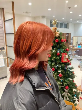 ミディアム カラー 透明感ワンカラー🎀 レイヤー/AOのヘアスタイル