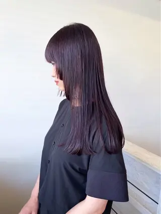 ロング カラー 永原 采夏のヘアスタイル