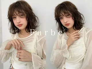 ミディアム Farbe🤍 女性限定のヘアスタイル