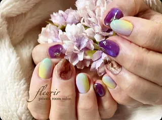 ネイル フルリール 【プライベートサロンのネイルデザイン