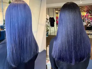 セミロング カラー W_SALON ［触れたくなる艶髪］のヘアスタイル