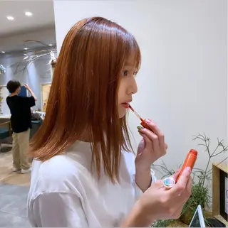 ミディアム カラー 中井亜未/ 姫路ボブのヘアスタイル