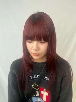 ロング カラー 松尾 乾伸のヘアスタイル